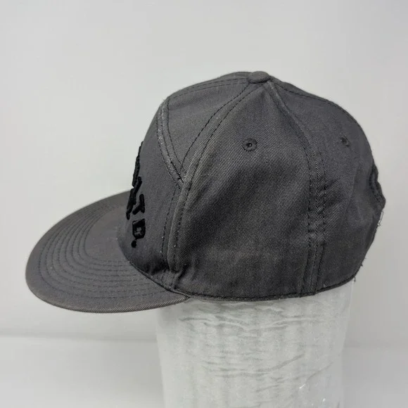 Ecko Unltd Gray Flat Brim Snapback Hat Y2K Vintage Rhino Logo 1972 - Picture 6 of 16